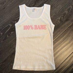 100% Babe tank top